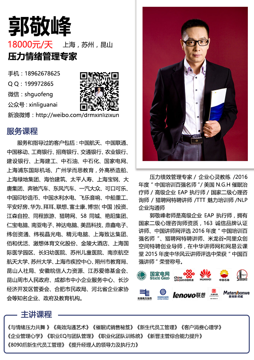 2、上海益西EAP郭敬峰老师分享《企业管理心理学》个人介绍.JPG
